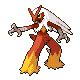 EstrategiaDEX de Blaziken. Pokédex Diamante, Perla, Platino, .